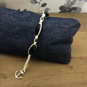 Black beaded bracelet